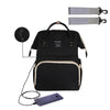 Waterproof USB Charger Diaper Bag