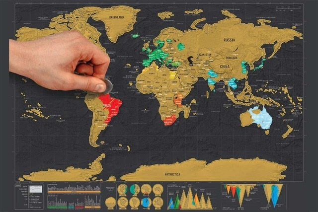Deluxe Edition World Scratch Map